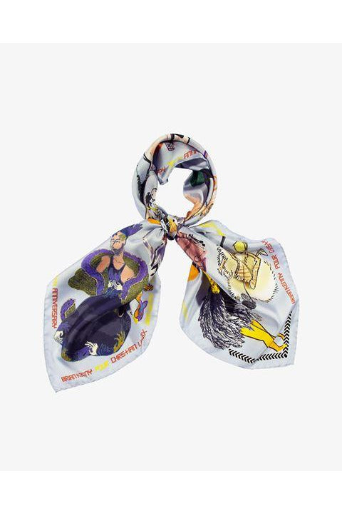 激レア❗️CHRISTIAN LACROIX ツイードスカート　ウール　モヘヤ リバティ複数柄仕立てしっとりティアードスカート〔春彩の協奏曲〕